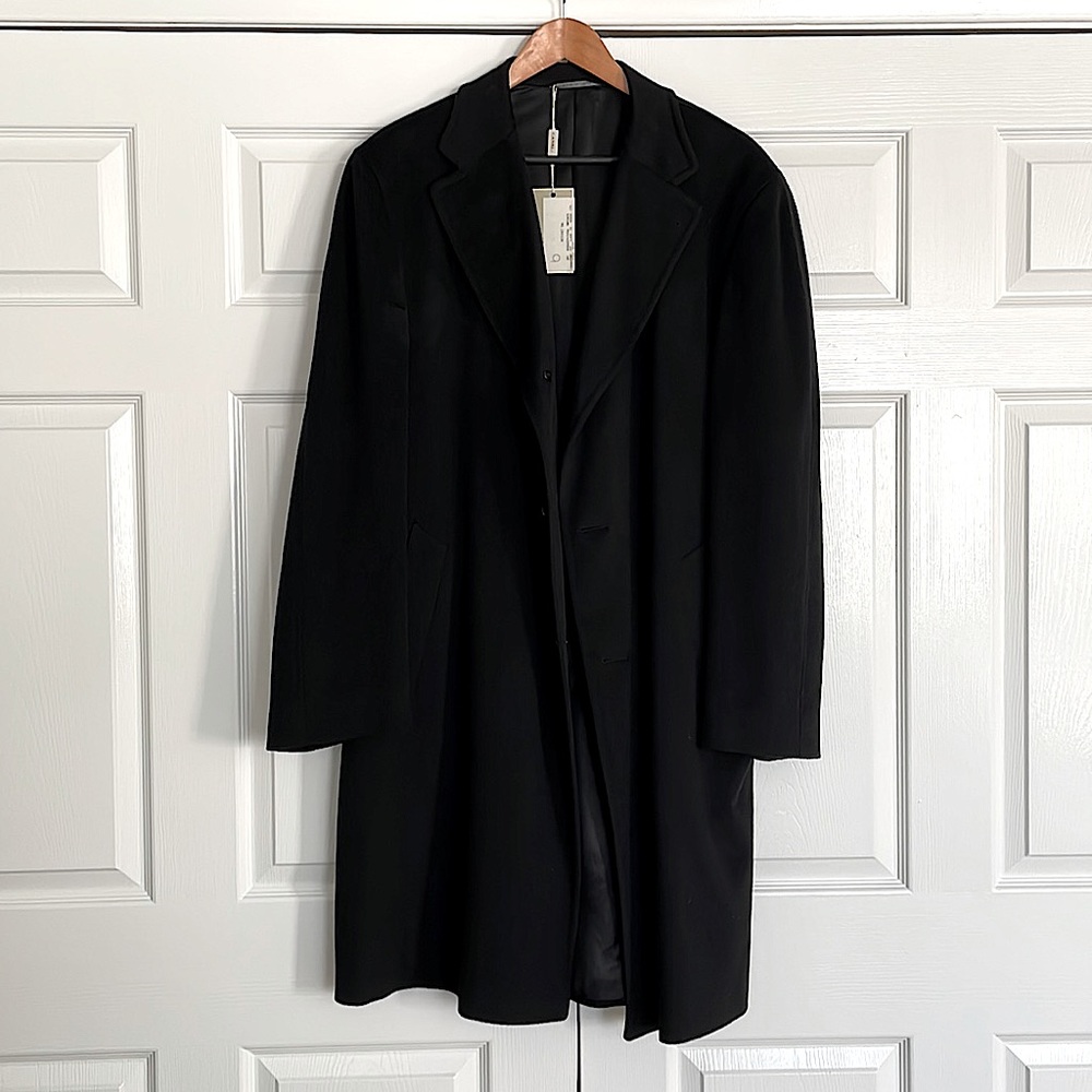 Mens Canali cashmere coat Italian Sz 53